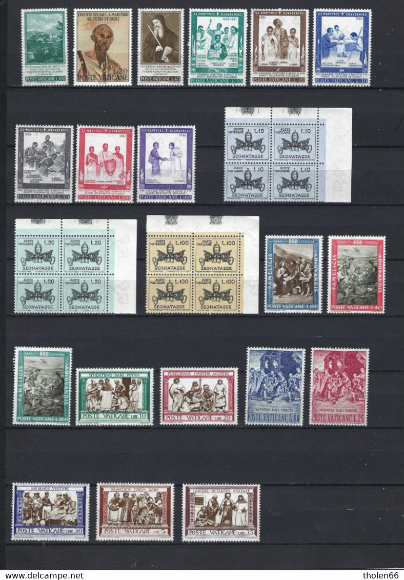 Vatican – Vaticono – Vaticaan - Small Lot Of Mint Stamps MNH (**) (Lot 447) - Collections