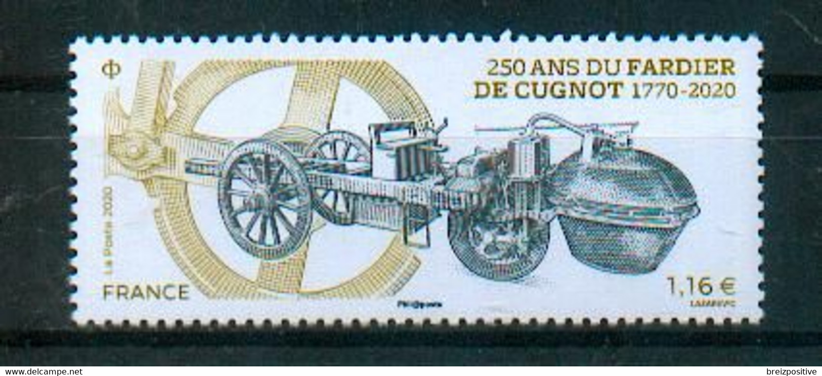 France 2020 - Fardier De Cugnot (1770) - 1ère Automobile Du Monde / 1st Automobile In The World - MNH - Cars