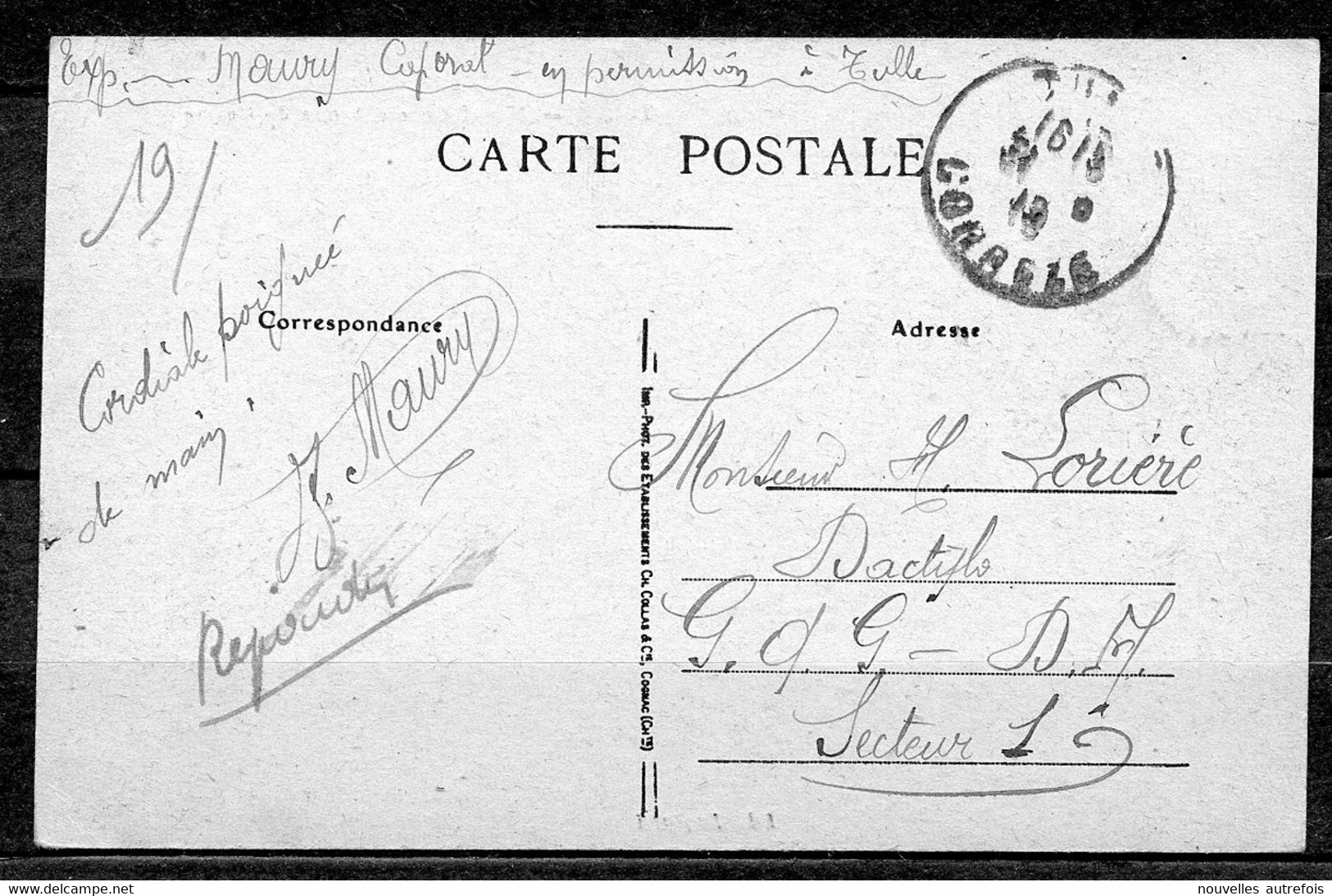 LOT N°001/2021 - 10 CARTES POSTALES ANCIENNES  - LOT A NE PAS MANQUER – 20 SCANS R / V– LOT PRESENTE 1 SEULE FOIS.