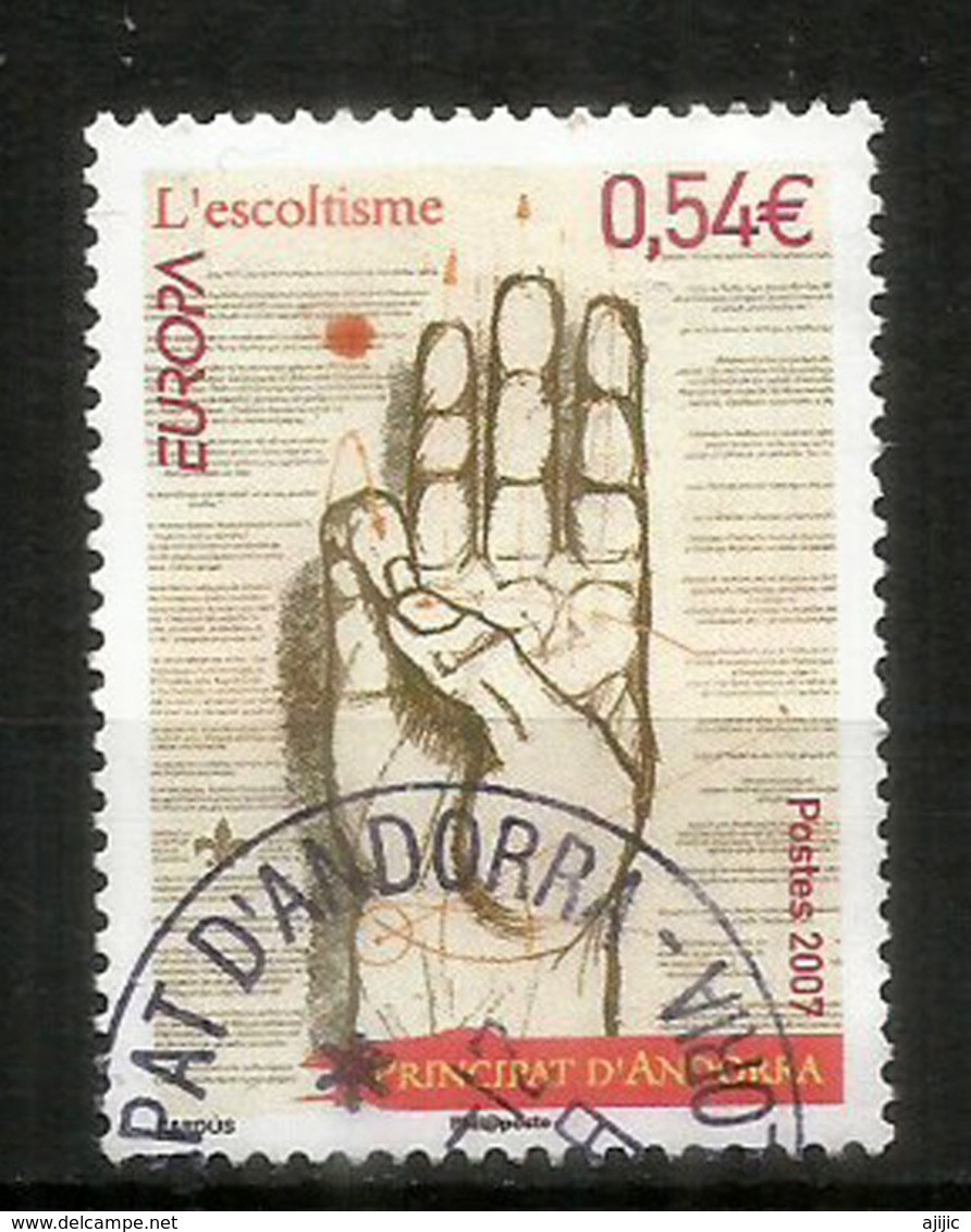 ANDORRA . Salut Scout, Le Scoutisme En Andorre, EUROPA 2007,  Oblitéré, 1 ère Qualité - Used Stamps