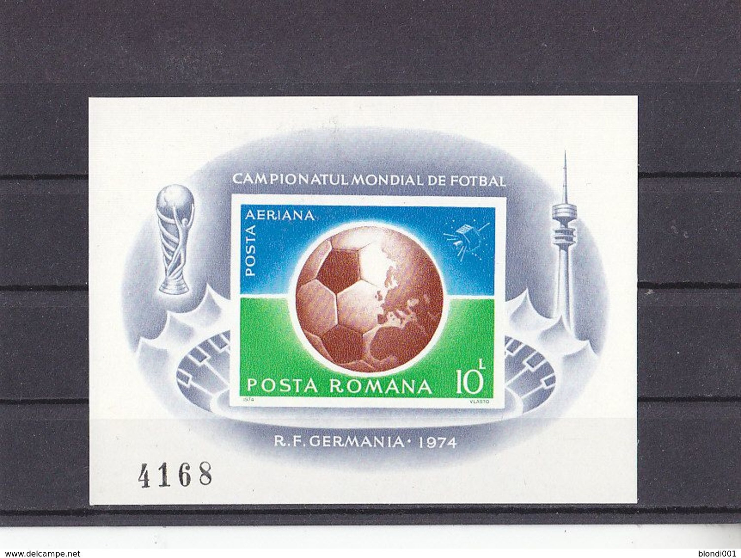 Soccer World Cup 1974 - Football - ROMANA - S/S Imp. MNH - 1974 – West-Duitsland