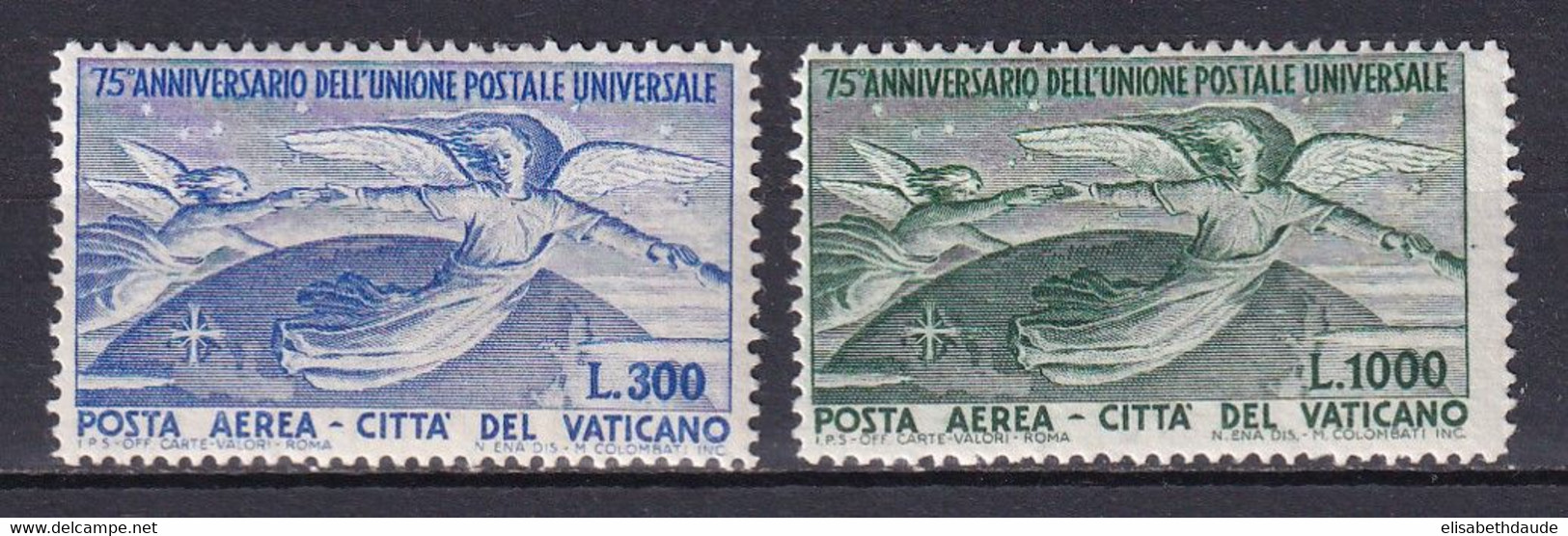 VATICAN - 1949 - POSTE AERIENNE - YVERT N° 18/19 ** MNH - COTE = 225 EURO - - Luftpost