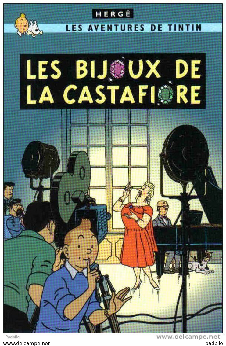 Carte Postale Hergé  Tintin "Les Bijoux De La Castafiore" Trés Beau Plan - Hergé