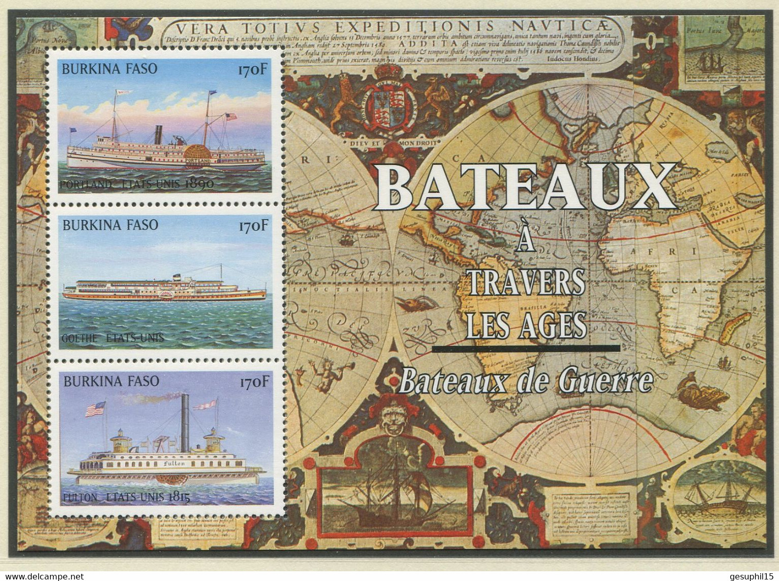 BURKINA FASO / MiNr. 1638 - 1640 / Geschichte Der Schifffahrt / Postfrisch / ** / MNH - Ships