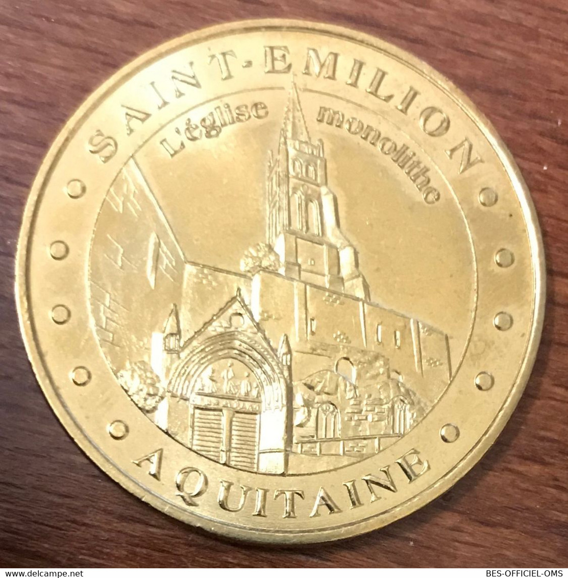 33 SAINT-ÉMILION L'ÉGLISE MDP 2014 MÉDAILLE SOUVENIR MONNAIE DE PARIS JETON TOURISTIQUE MEDALS COINS TOKENS - 2014