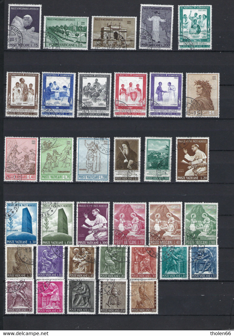 Vatican – Vaticono – Vaticaan - Small Lot Of Used (º) Stamps (Lot 457) - Collections