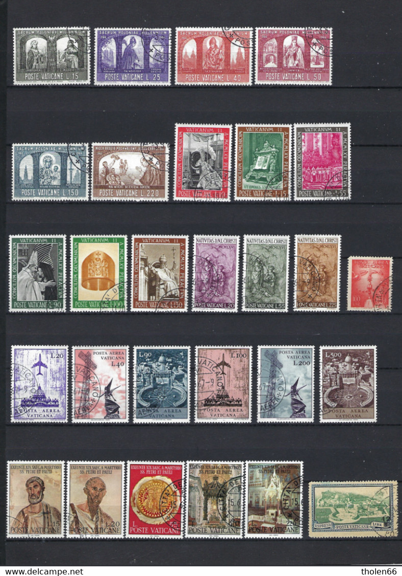 Vatican – Vaticono – Vaticaan - Small Lot Of Used (º) Stamps (Lot 459) - Verzamelingen