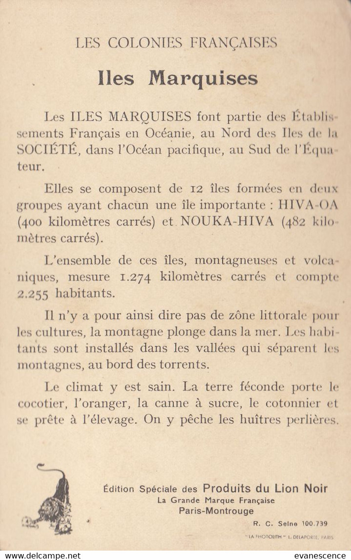 Les Colonies Françaises :   Les Iles Marquises  ///  Ref.  Janv. 21  //  N° 14.739 - Polynésie Française