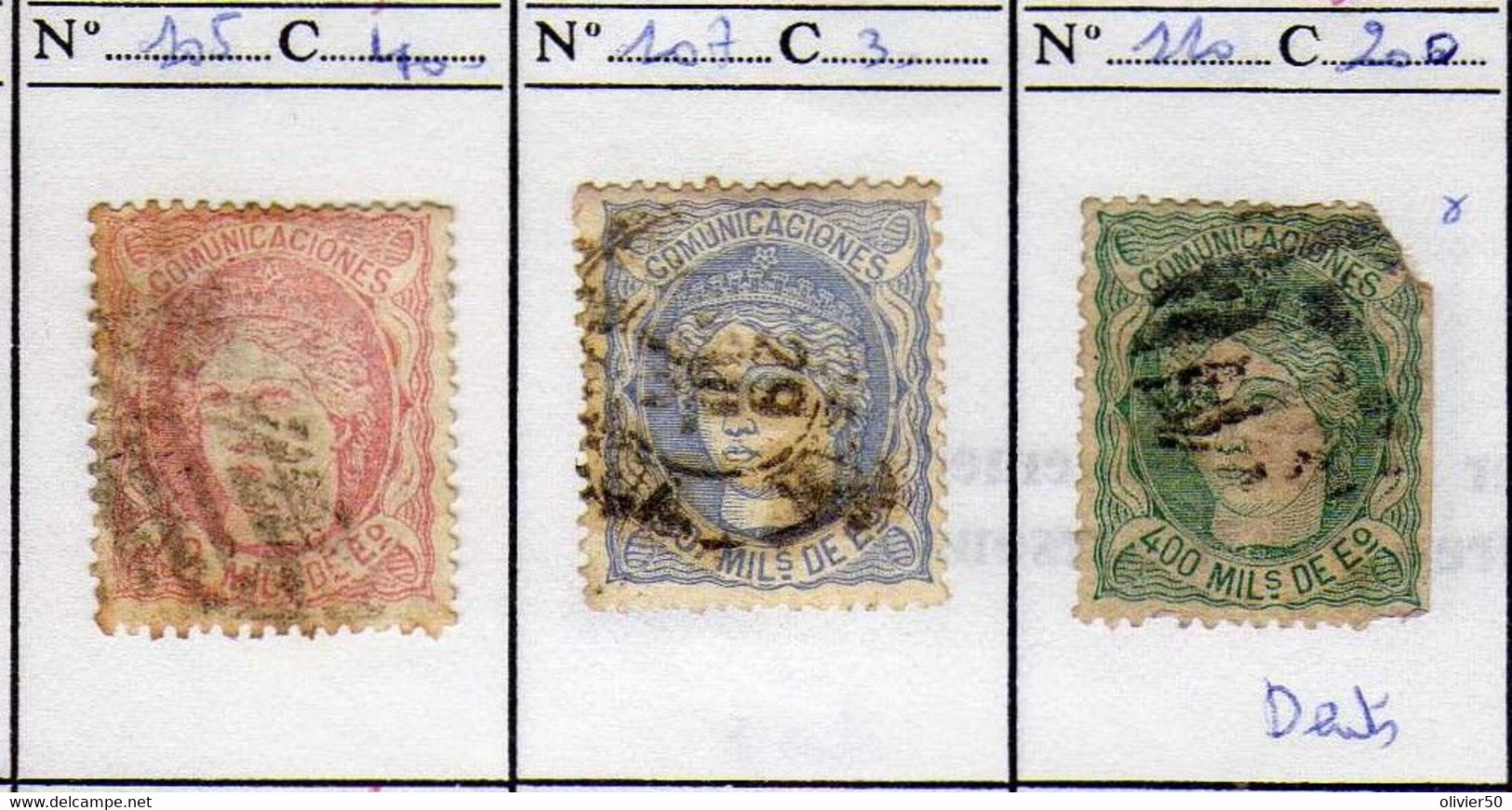 Espagne (1870) -  Regence  - Oblitere - Used Stamps