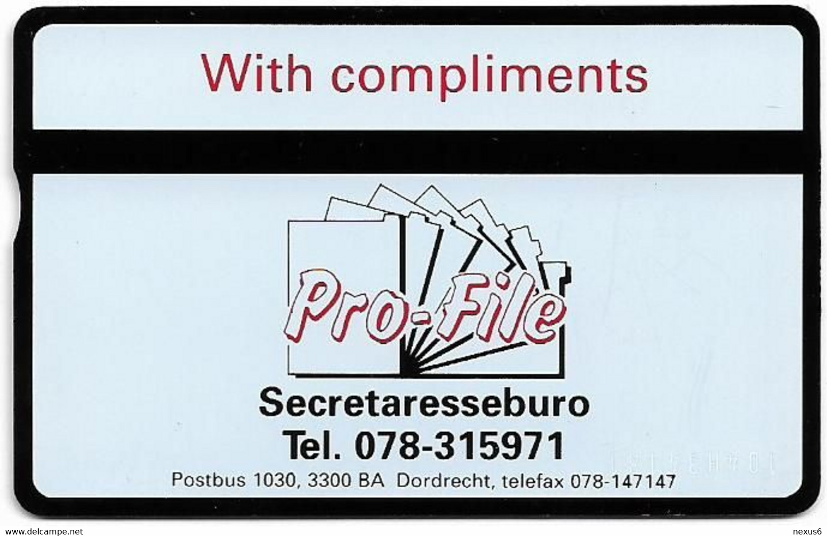 Netherlands - KPN - L&G - RCZ014 - Pro-File Secretaresseburo - 104H - 4Units, 09.1991, 1.000ex, Mint - Privé