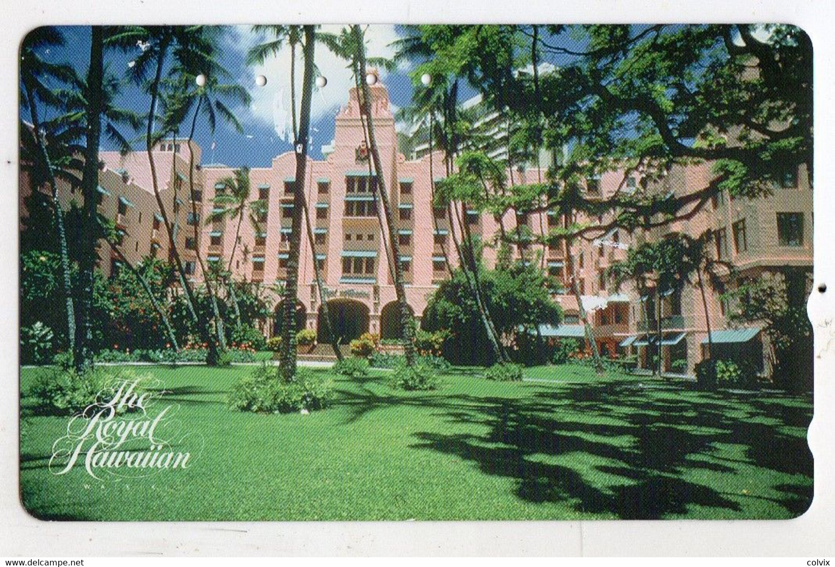 HAWAII TELECARTE JAPON HOTEL THE ROYAL HAWAIIAN Palmier - Hawaii