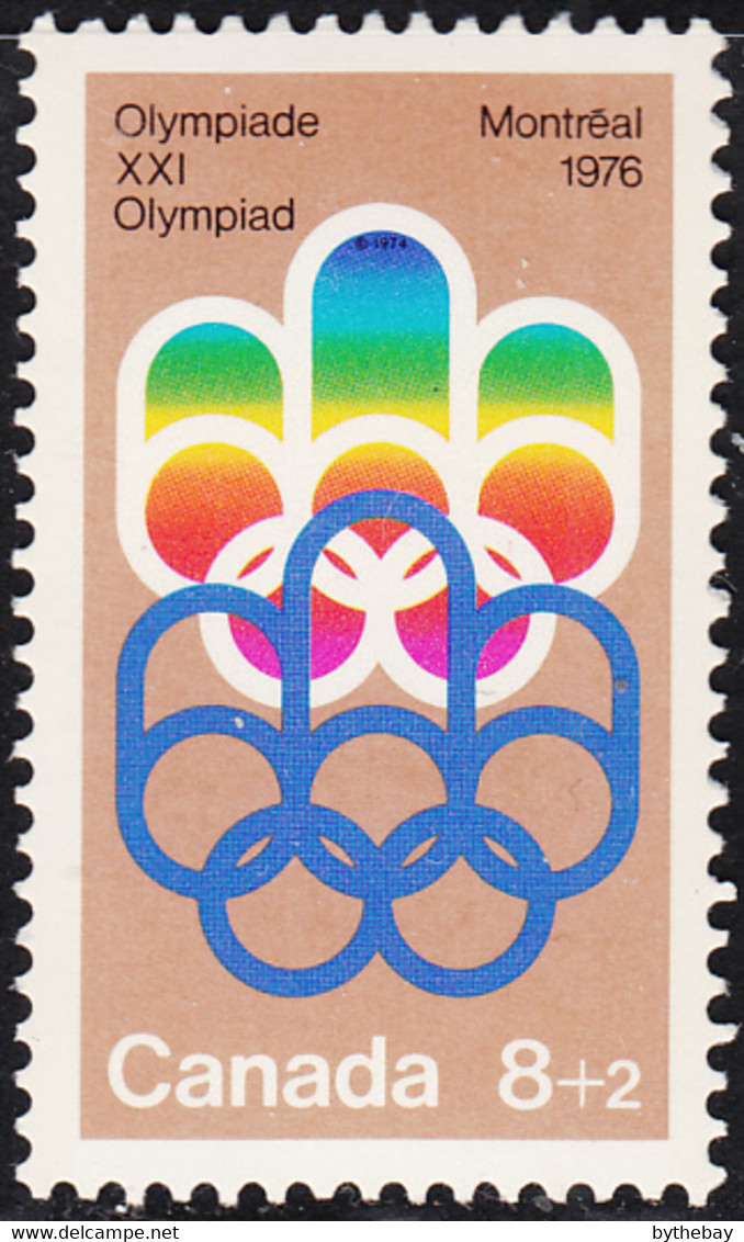 Canada 1974 MNH Sc #B1 8c + 2c Olympic Symbols - Ongebruikt