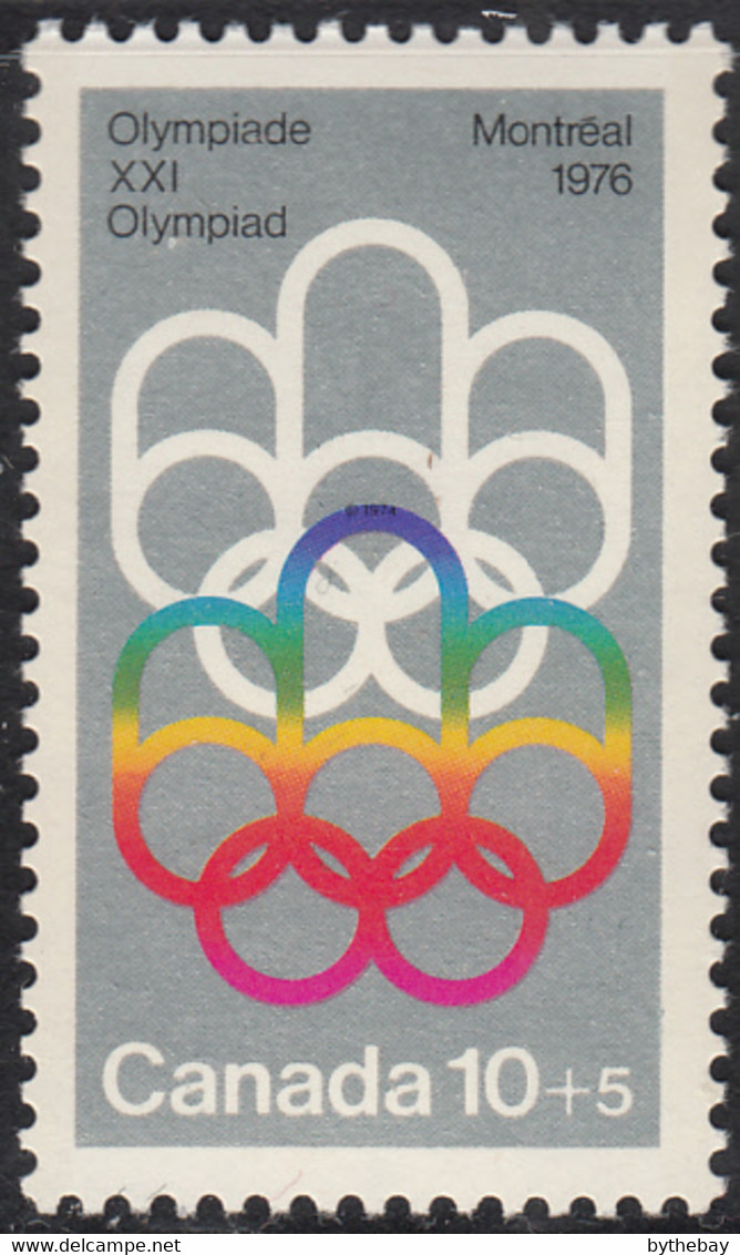 Canada 1974 MNH Sc #B2 10c + 5c Olympic Symbols - Neufs
