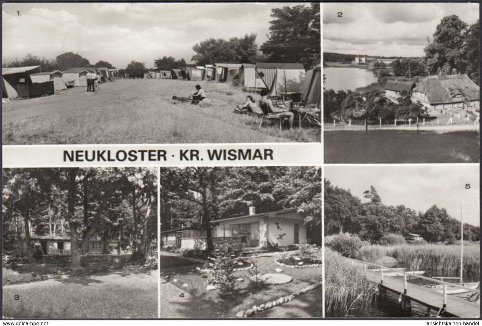 Neukloster, Zeltplatz, Fischerhaus, Bungalows, Gelaufen 1986 - Neukloster
