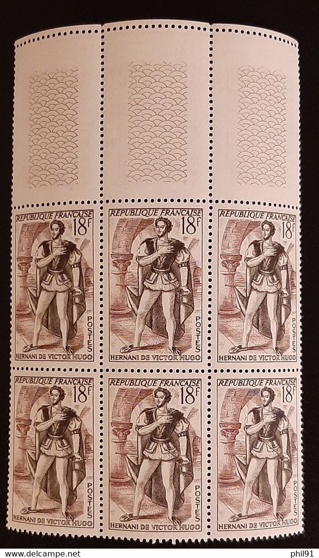 FRANCE    Hernani De Voctor Hugo   Bloc De 6    N° Y&T  944  ** - Unused Stamps