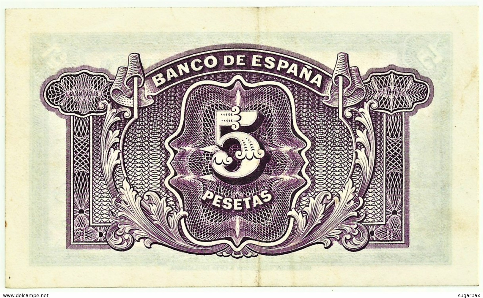 ESPAÑA - 5 Pesetas - Emission 1935 ( 1936 ) - Pick 85 - Serie A - Silver Certificate - 5 Peseten