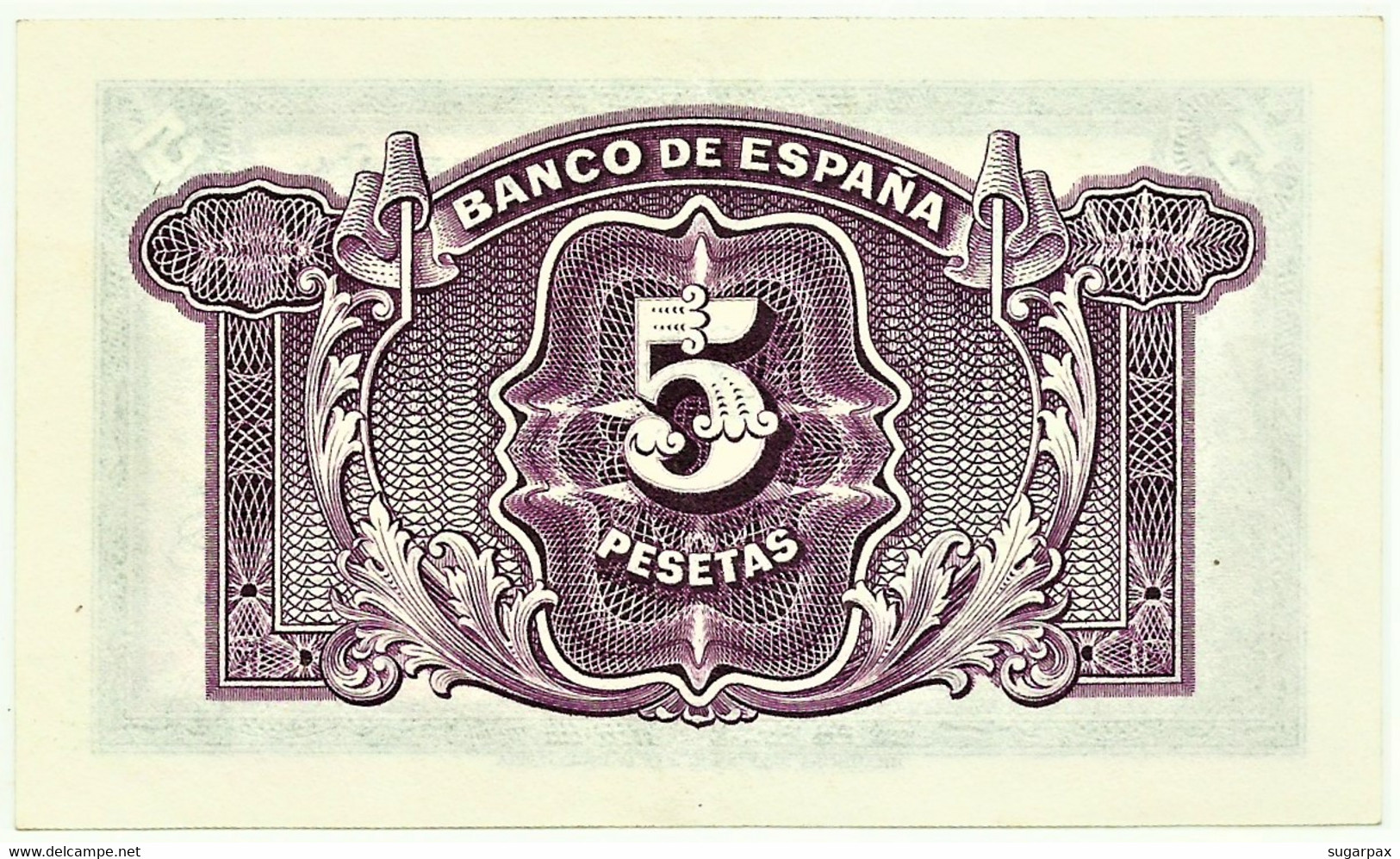 ESPAÑA - 5 Pesetas - Emission 1935 ( 1936 ) - Pick 85 - Serie C - Silver Certificate - 5 Peseten