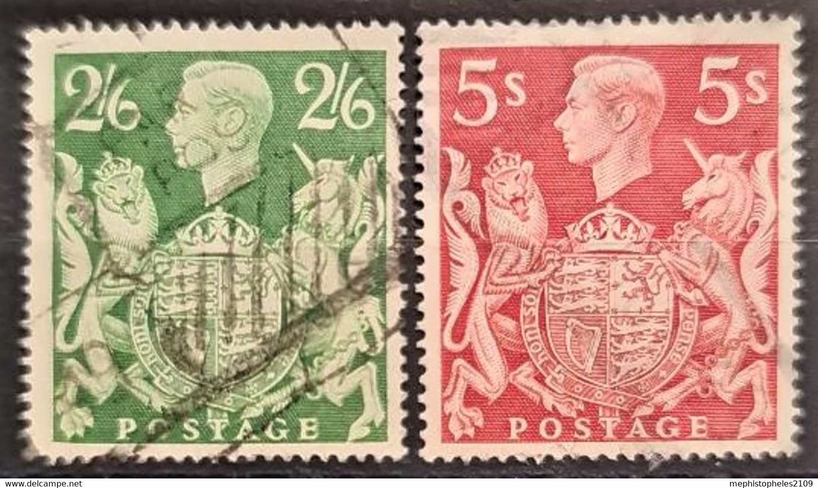 GREAT BRITAIN 1939/42 - Canceled - Sc# 249A, 250 - Gebruikt