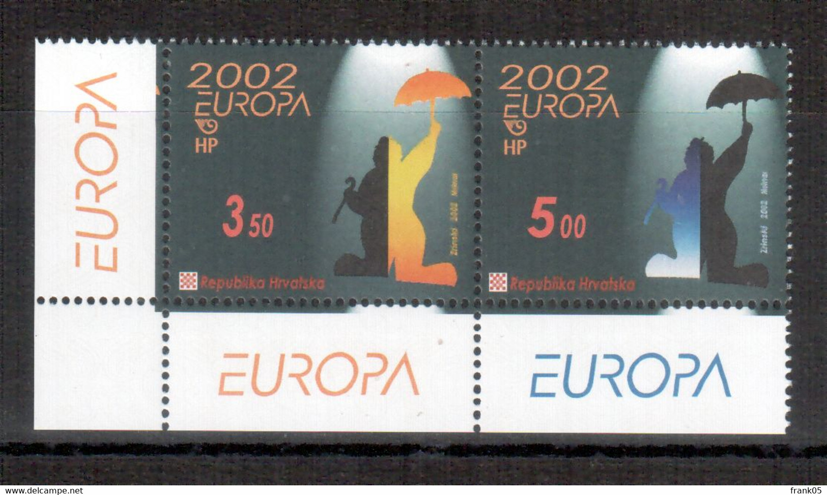 Kroatien / Croatia / Croatie 2002 Paar/pair EUROPA ** - 2002