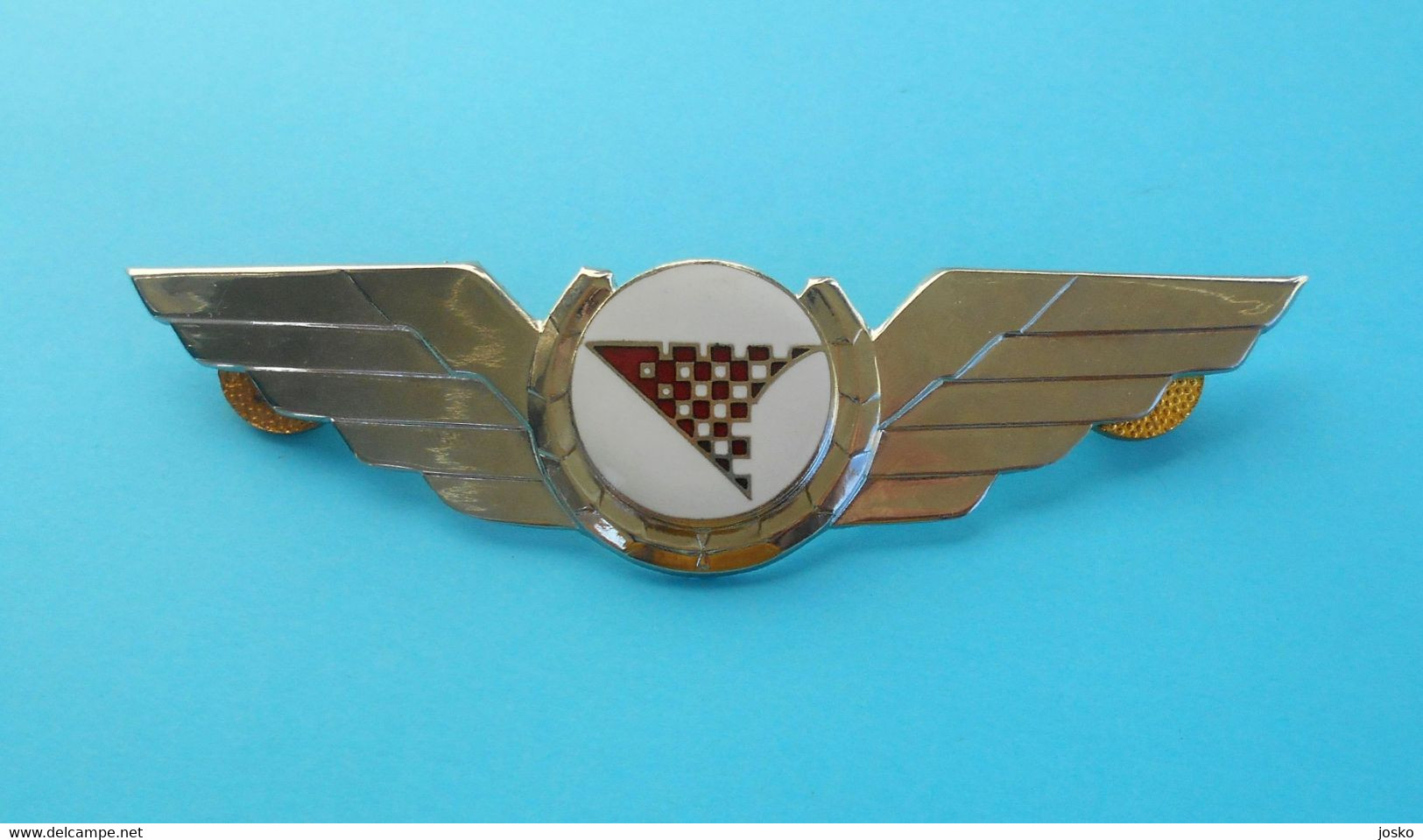 CROATIA AIRLINES - Nice Very Large Official Pilot Wings Badge * MINT CONDITION * Pilote Kroatien Croatie Croazia Croacia - Crew Badges