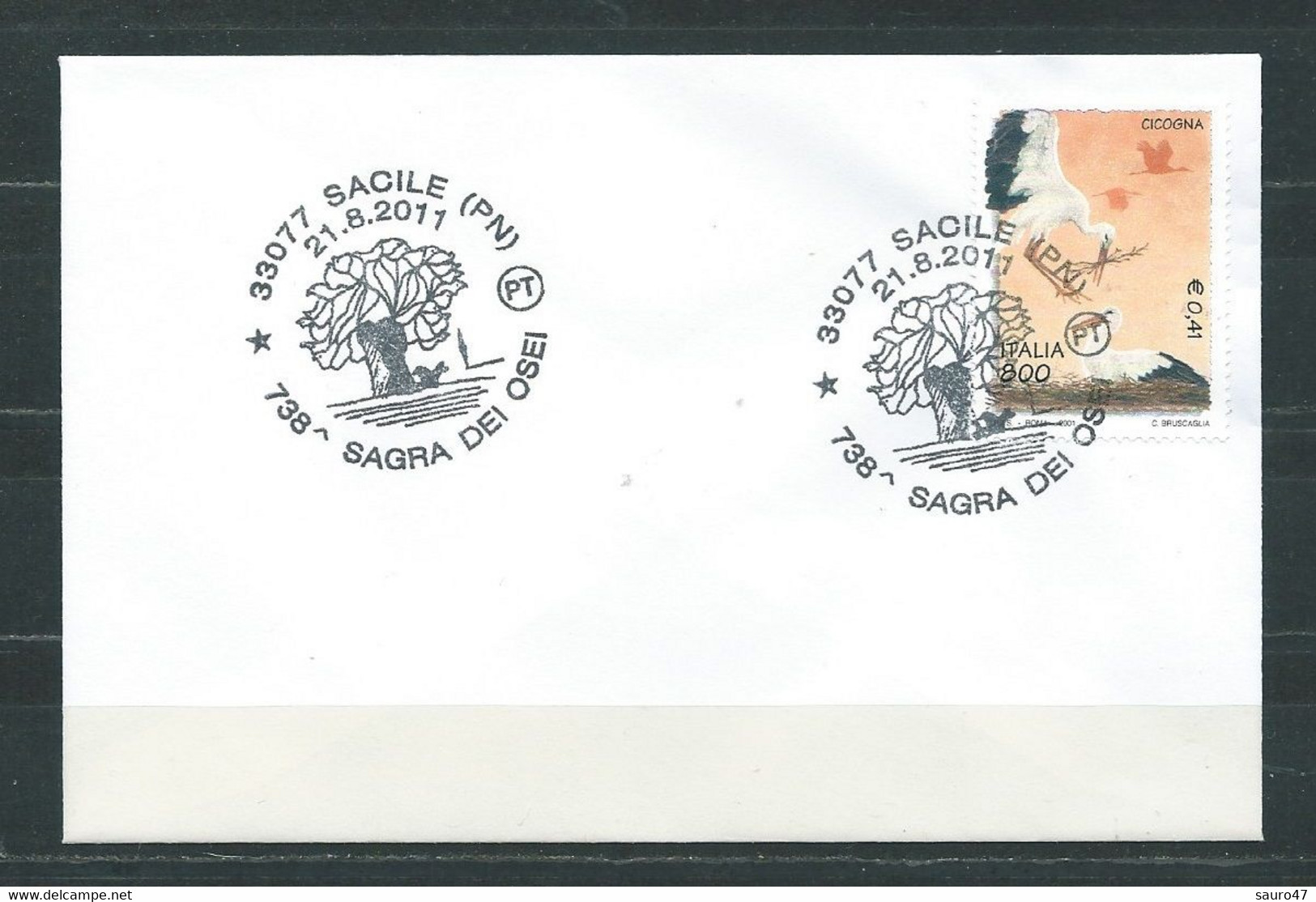 N115  SACILE 2011 - SAGRA DEI OSEI - Mechanical Postmarks (Advertisement)