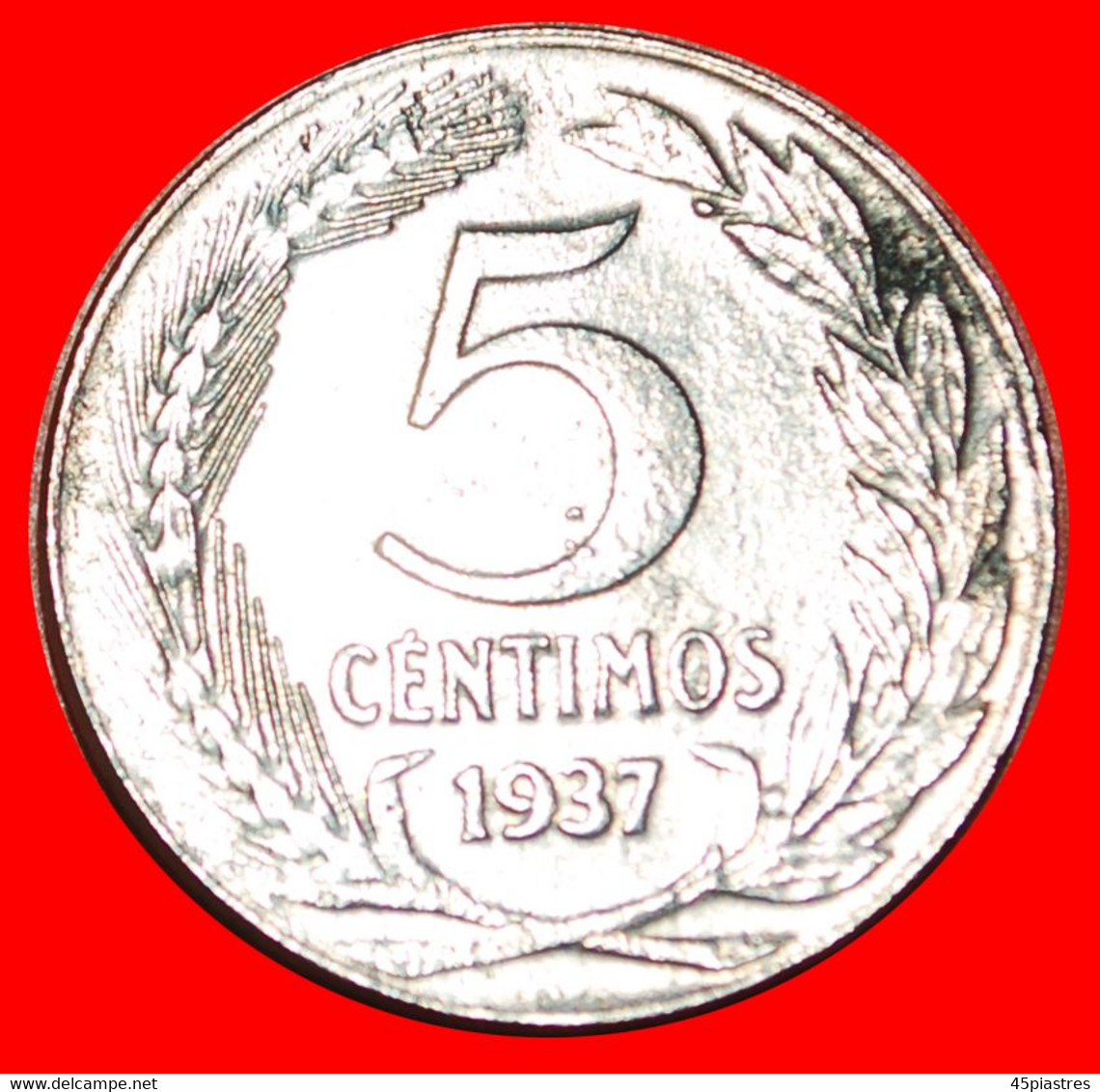 • II REPUBLIC (1931-1939): SPAIN ★ 5 CENTIMOS 1937! LOW START! ★ NO RESERVE! - 5 Centiemos