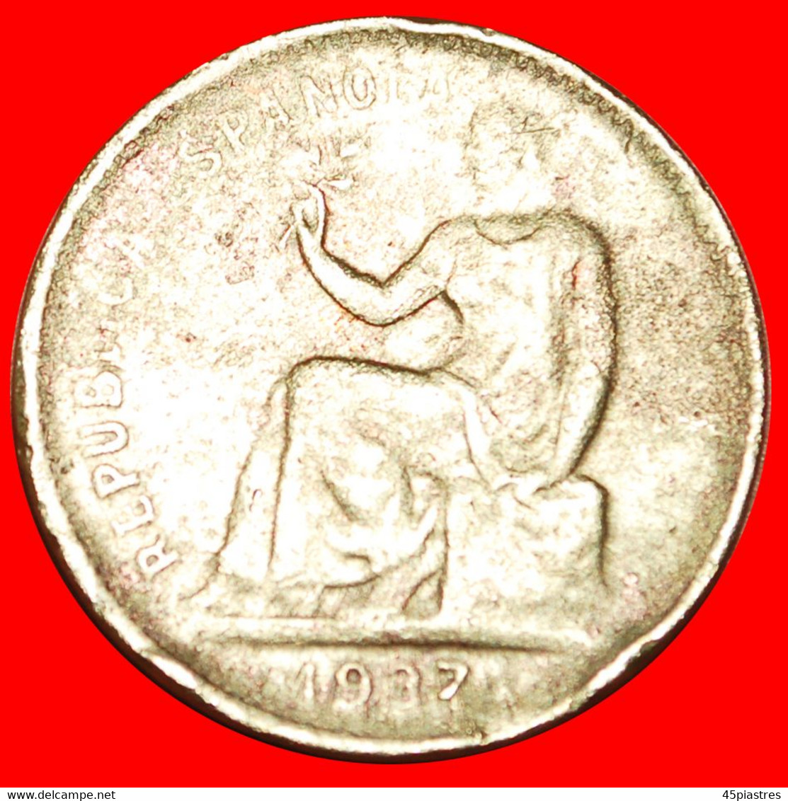 • II REPUBLIC (1931-1939): SPAIN ★ 50 CENTIMOS 1937! LOW START! ★ NO RESERVE! - 50 Centiemos