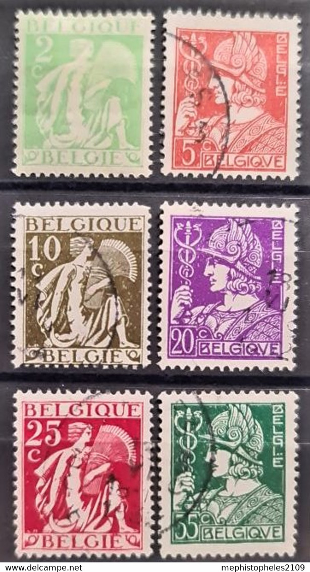 BELGIUM 1932 - Canceled - Sc# 245-250 - Used Stamps