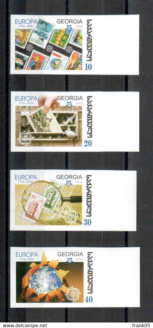 Georgien / Georgia / Géorgie 50th Anniversary Of The First Europe Stamp Satz Geschnitten/ Set Not Perforated** - 2006