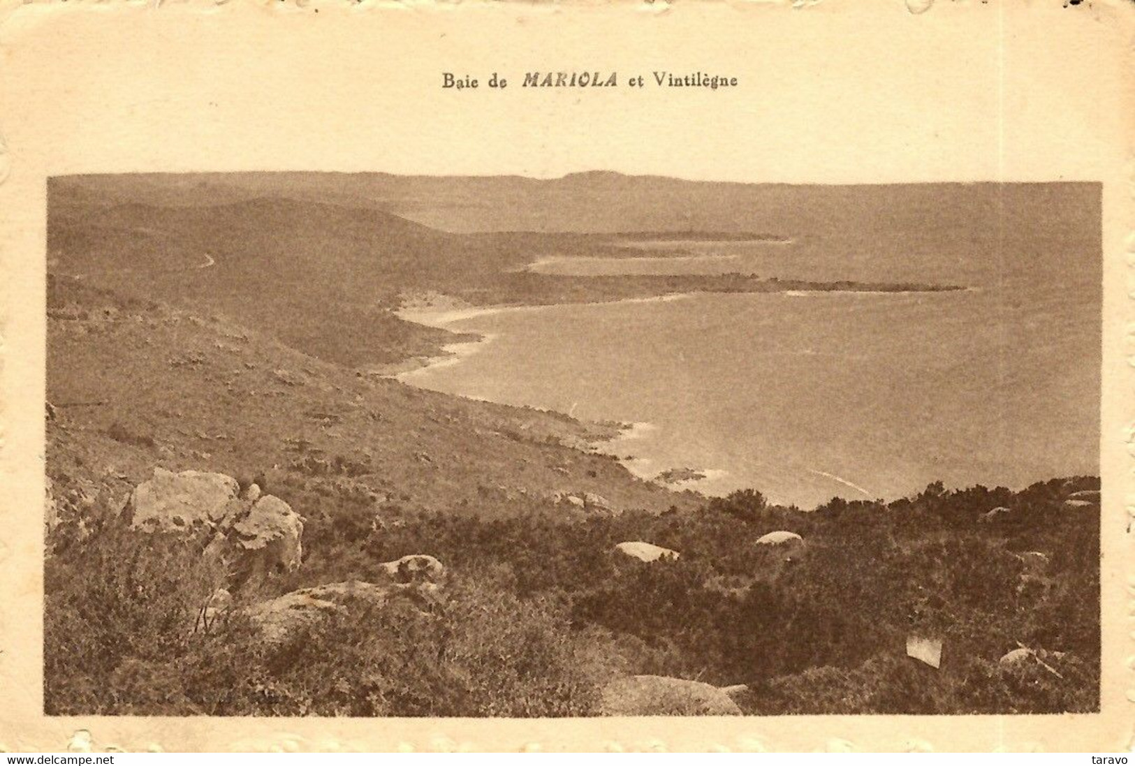 CORSE - Près De  Pianottoli Caldarello Et BONIFACIO, La BAIE DE MARIOLA ET VENTILEGNE - Sonstige & Ohne Zuordnung