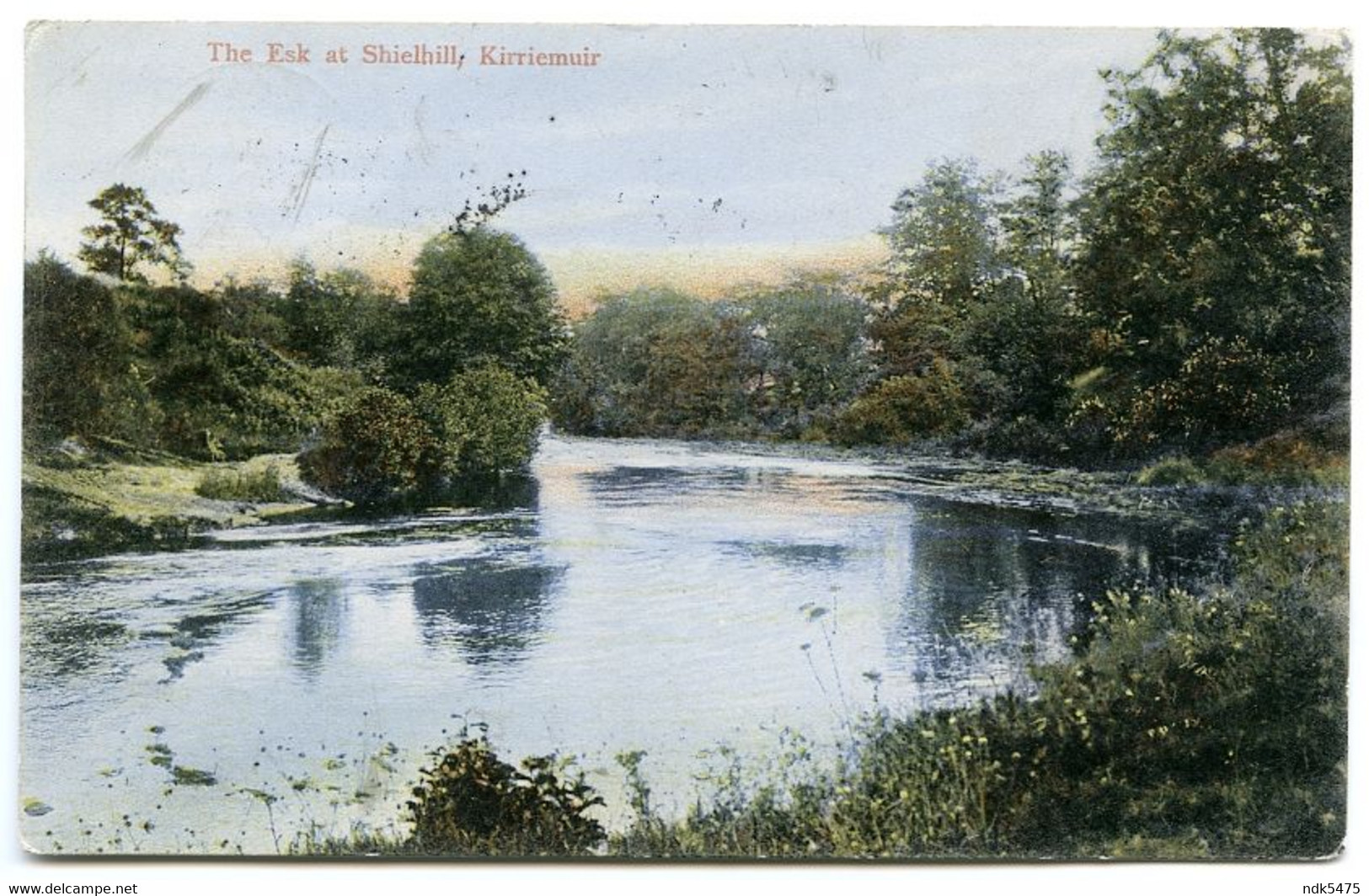 KIRRIEMUIR : THE ESK AT SHIELHILL / POSTMARKS - KIRRIEMUIR, NELSON, LINTRATHEN / ADDRESS - NELSON, LOMESHAYE, CALDER TER - Angus