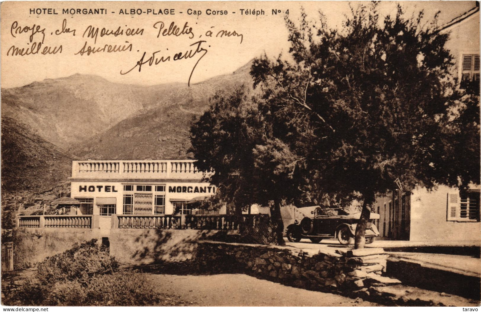 CORSE - TOUR D'ALBO - écrite De La VILLA FRED, Route Du Cap En 1930 - Spécialité : La Bouillabaisse Et Les Langoustes - Autres & Non Classés