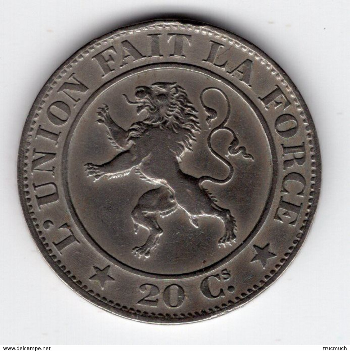 1 - LEOPOLD Ier - 20 Centimes 1861   *M 132* - 20 Centimes