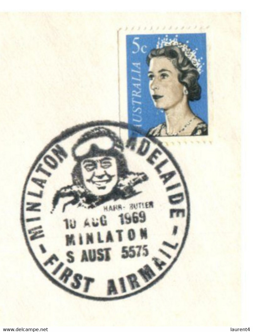 (EE 33) Australia - 1969 - Minlaton To Adelaide 1st Air Mail 50th Anniversary - Sin Clasificación