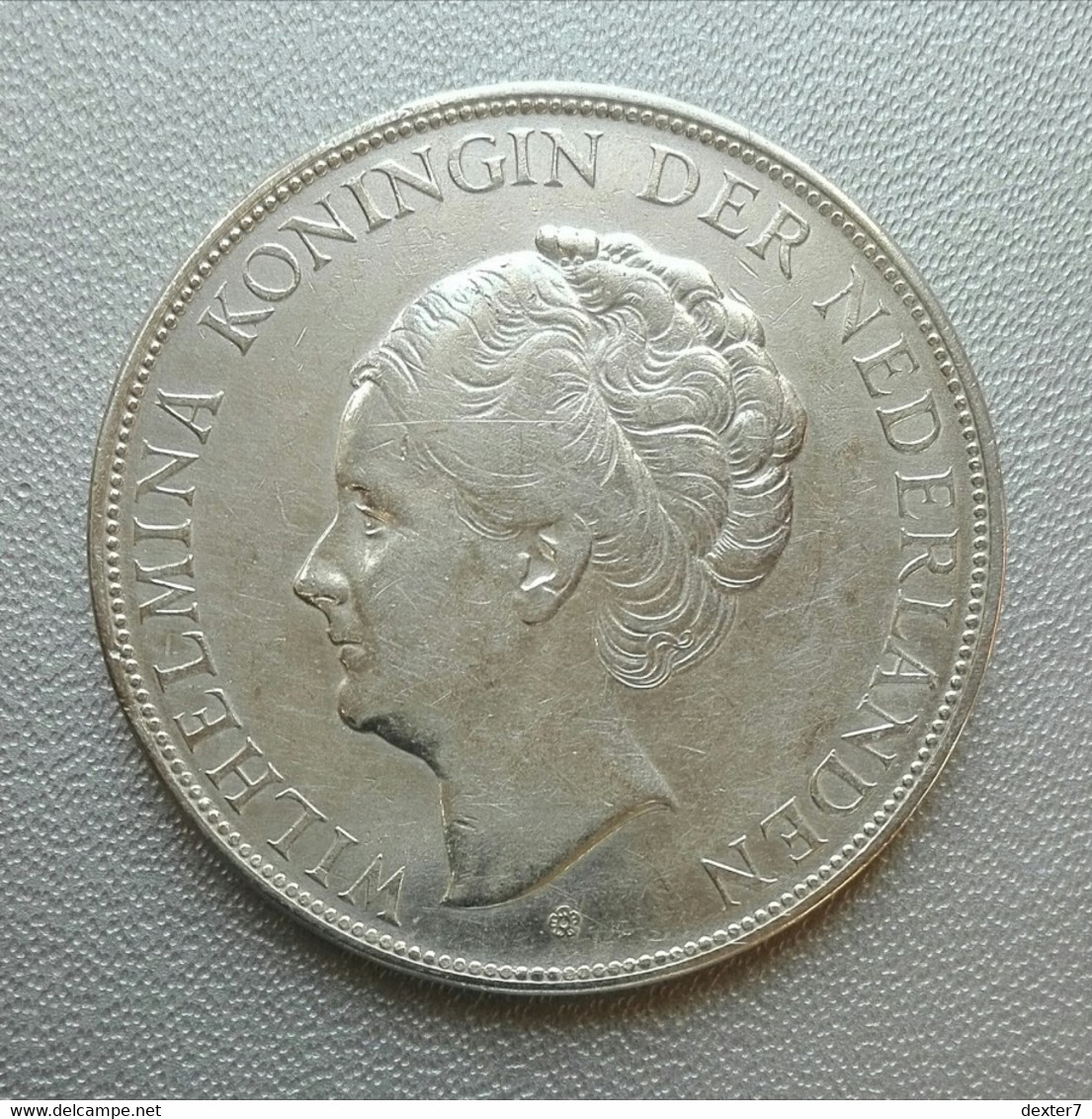 Netherlands 1937 2 1/2 Gulden Half Wilhelmina Olanda Fiorino [1] - 2 1/2 Gulden