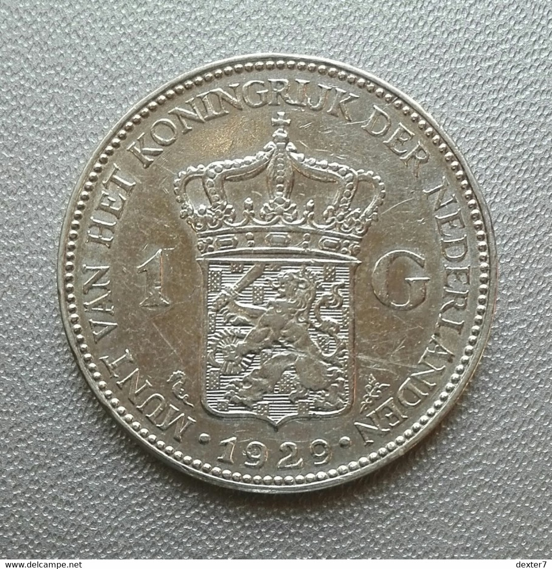 Netherlands 1929 1 Gulden Wilhelmina Olanda Fiorino - 1 Gulden