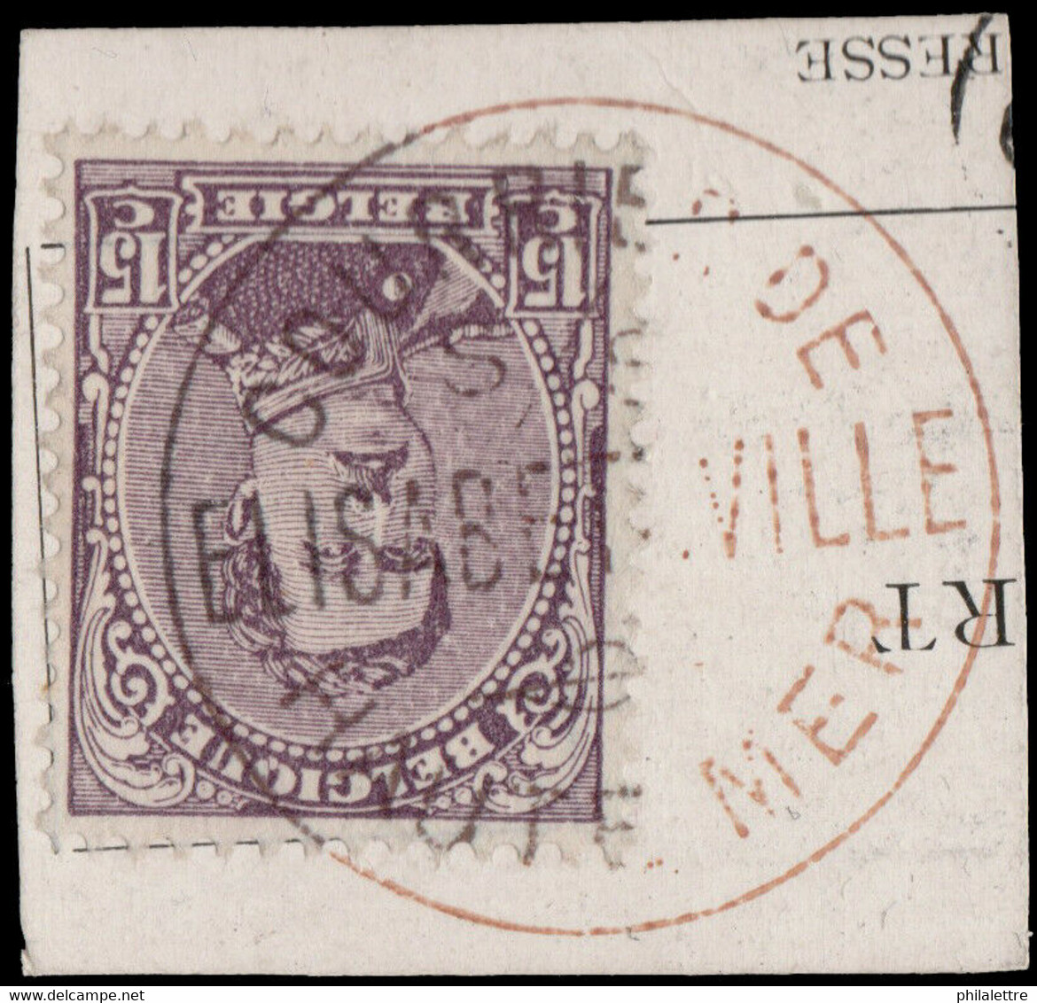 BELGIQUE - Paquebot "COURRIER DE HAUTE MER / ELISABETHVILLE" /COB.139 /Mi.118.I - Otros & Sin Clasificación