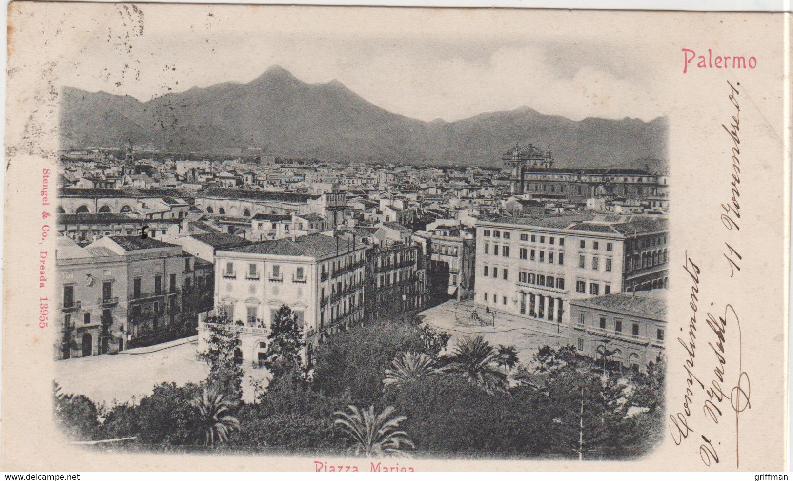 PALERMO PIAZZA MARINA PRECURSEUR 1901 TBE - Palermo