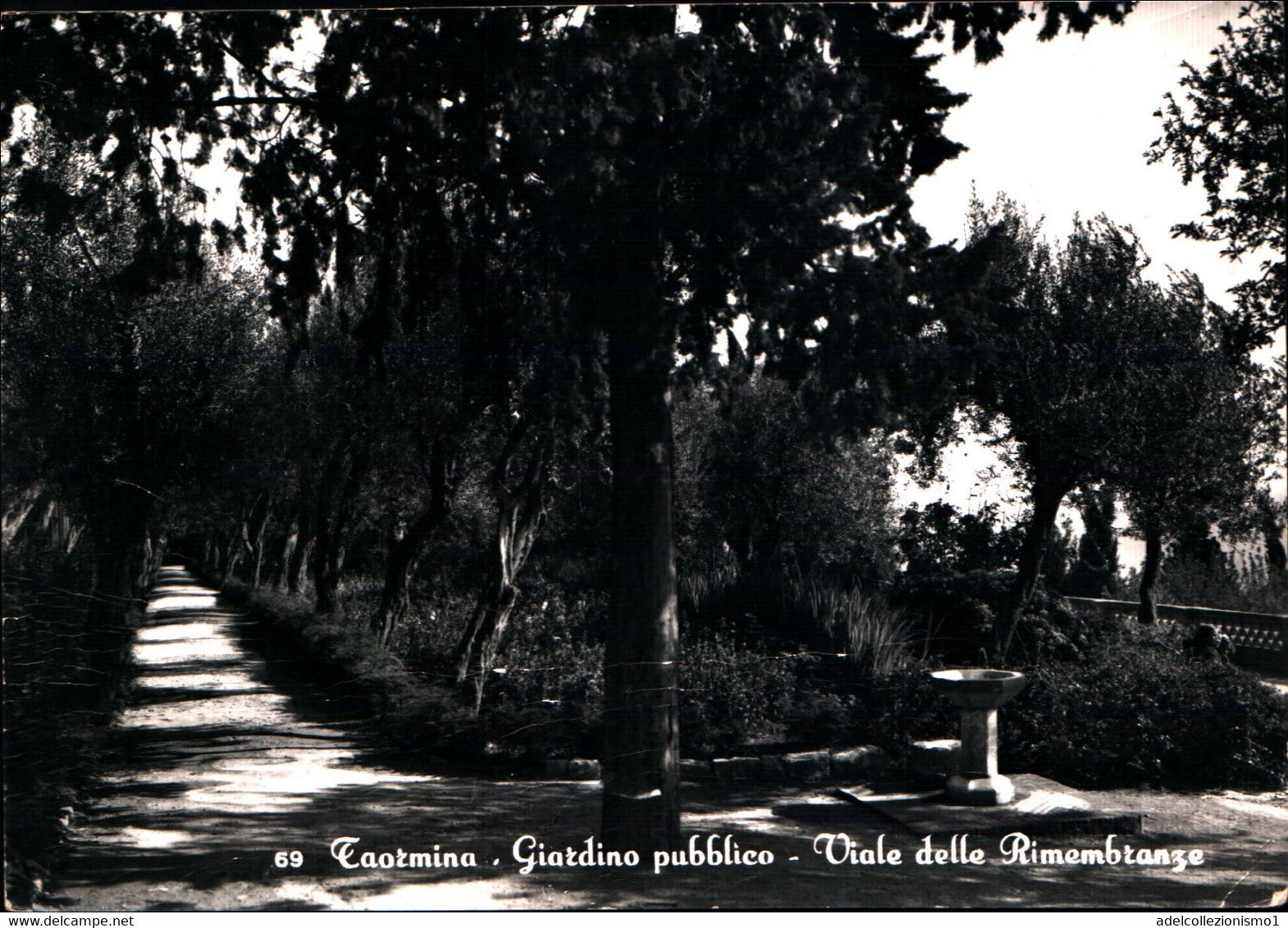 30380) ITALIA-CARTOLINA DI TAORMINA-GIARDINO PUBBLICO-VIALE DELLE RIMEMBRANZE-VIAGGIATA - Altri & Non Classificati