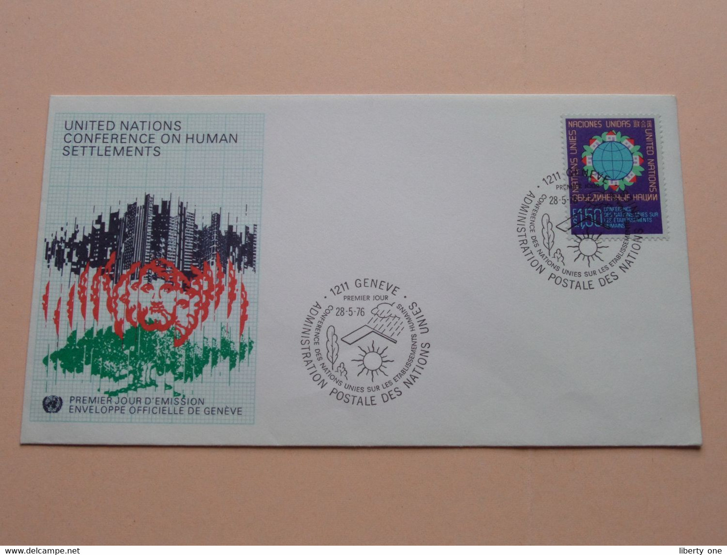 UNITED NATIONS CONFERENCE ON HUMAN SETTLEMENTS ( Stamp 28-5 - 1976 Genève > See Scan ) FDC ! - Other & Unclassified