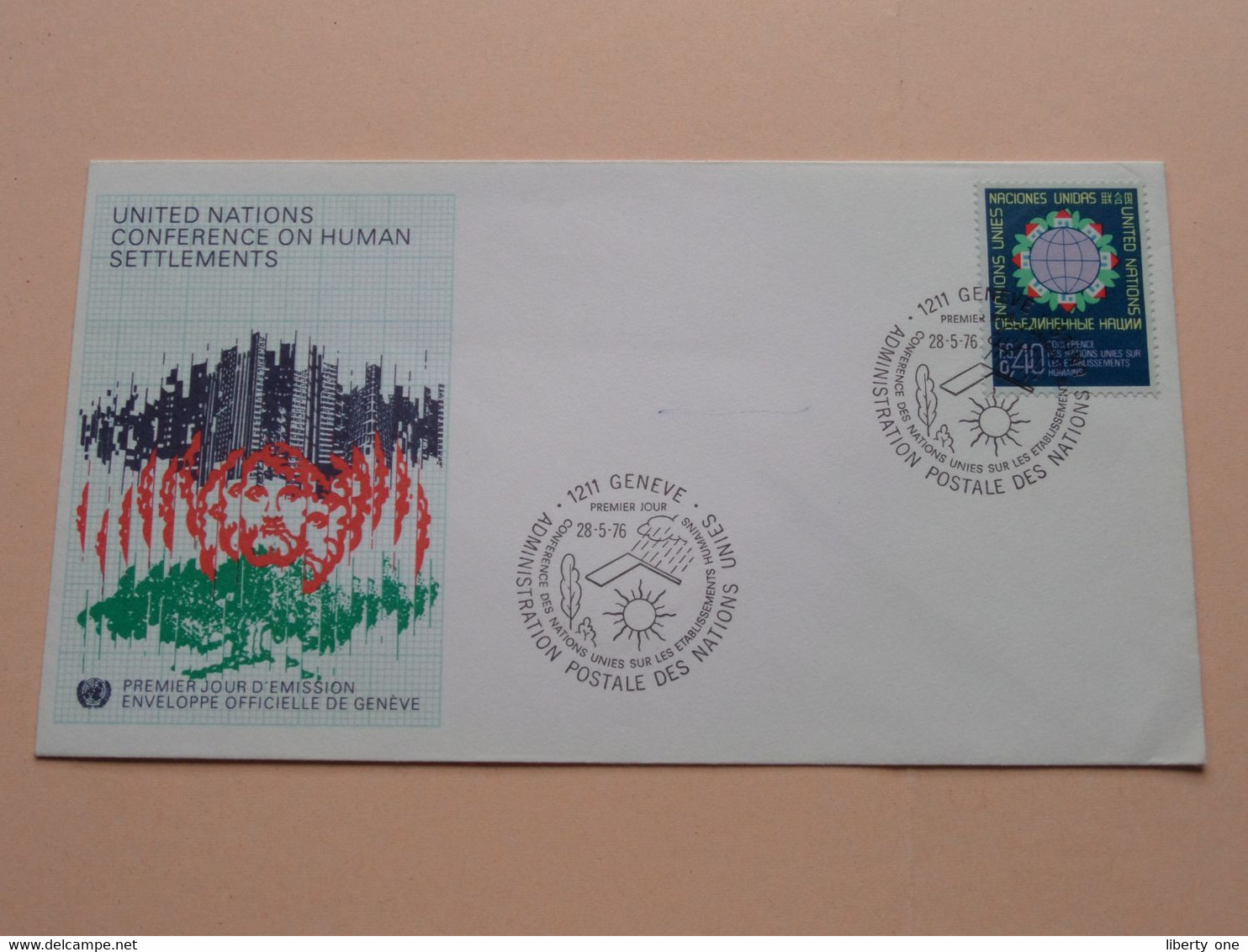 UNITED NATIONS CONFERENCE ON HUMAN SETTLEMENTS ( Stamp 28-5 - 1976 Genève > See Scan ) FDC ! - Sonstige & Ohne Zuordnung