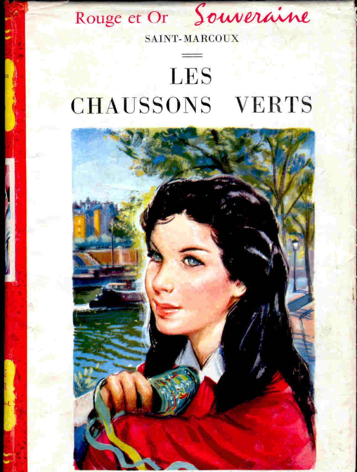 Saint-Marcoux - Les Chaussons Verts - Bibliothèque Rouge Et Or  Souveraine N° 557 - ( 1956 ) . - Bibliotheque Rouge Et Or