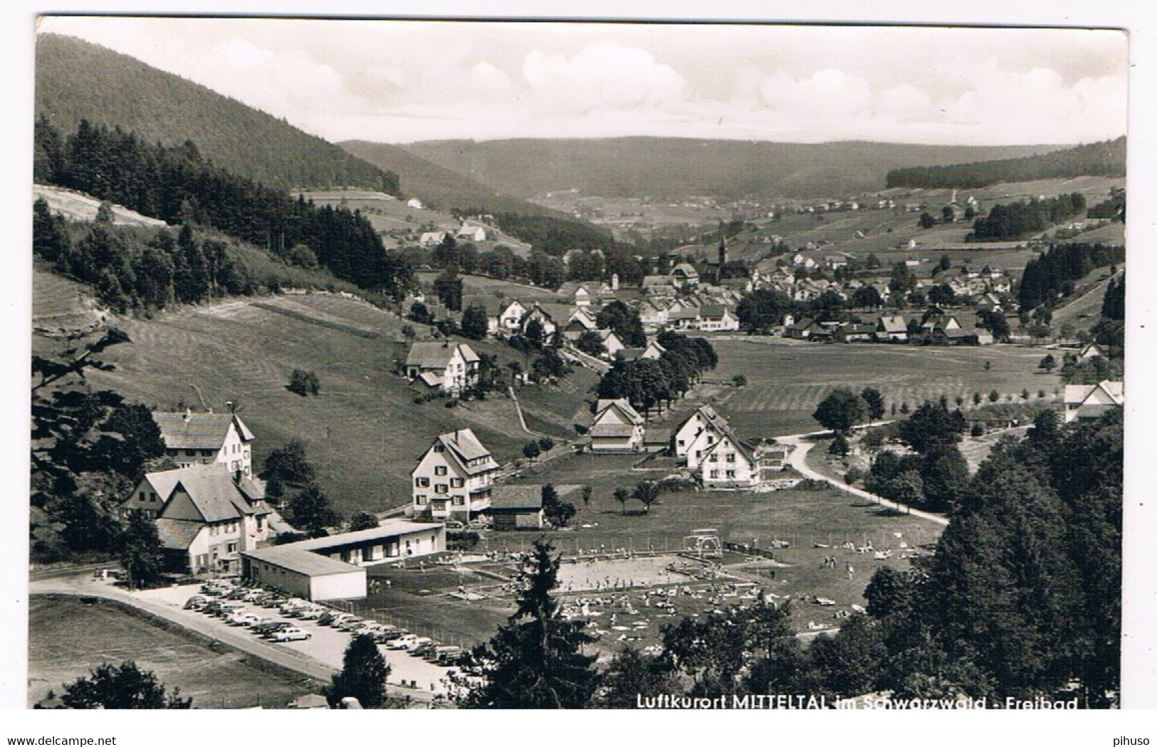 D-12001   MITTELTAL : Panorama Mit Freibad ( Schwimmbad ) - Baiersbronn