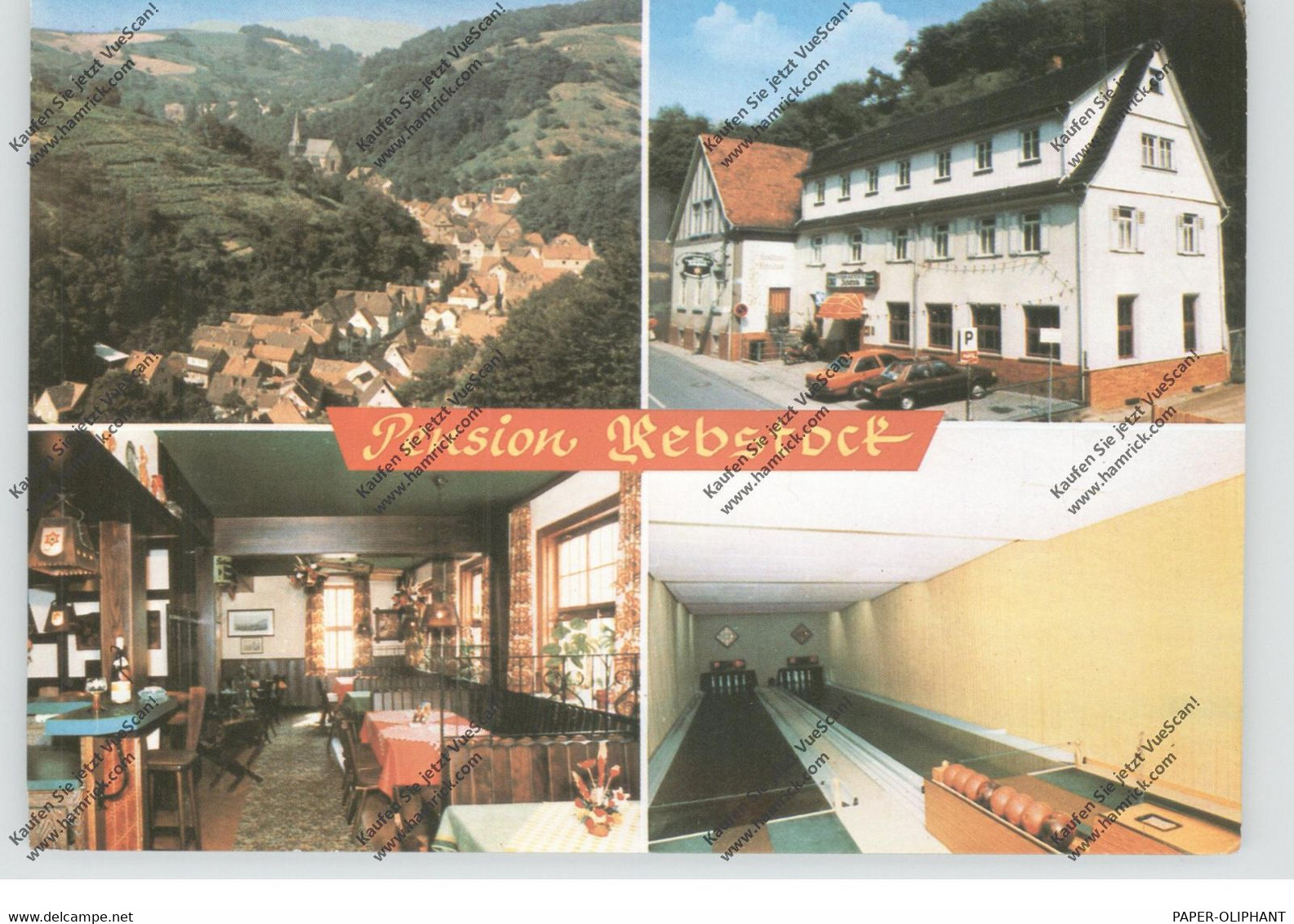 6148 HEPPENHEIM - HAMBACH, Pension Gaststätte Rebstock - Heppenheim