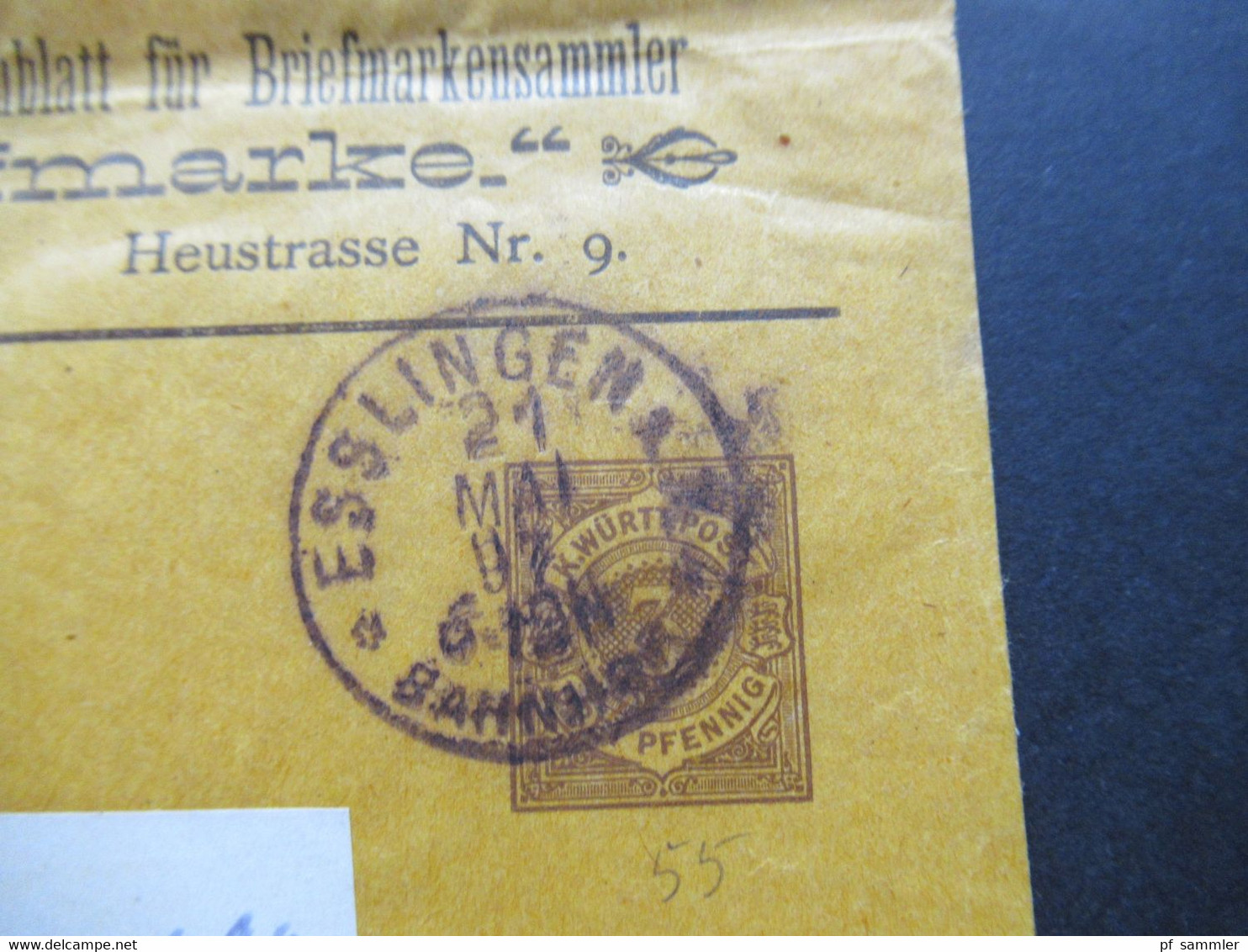 Württemberg 1897 PP Privatganzsache Streifband Süddeutsches Tausch U.Offertenblatt Für Briefmarkensammler Die Briefmarke - Interi Postali