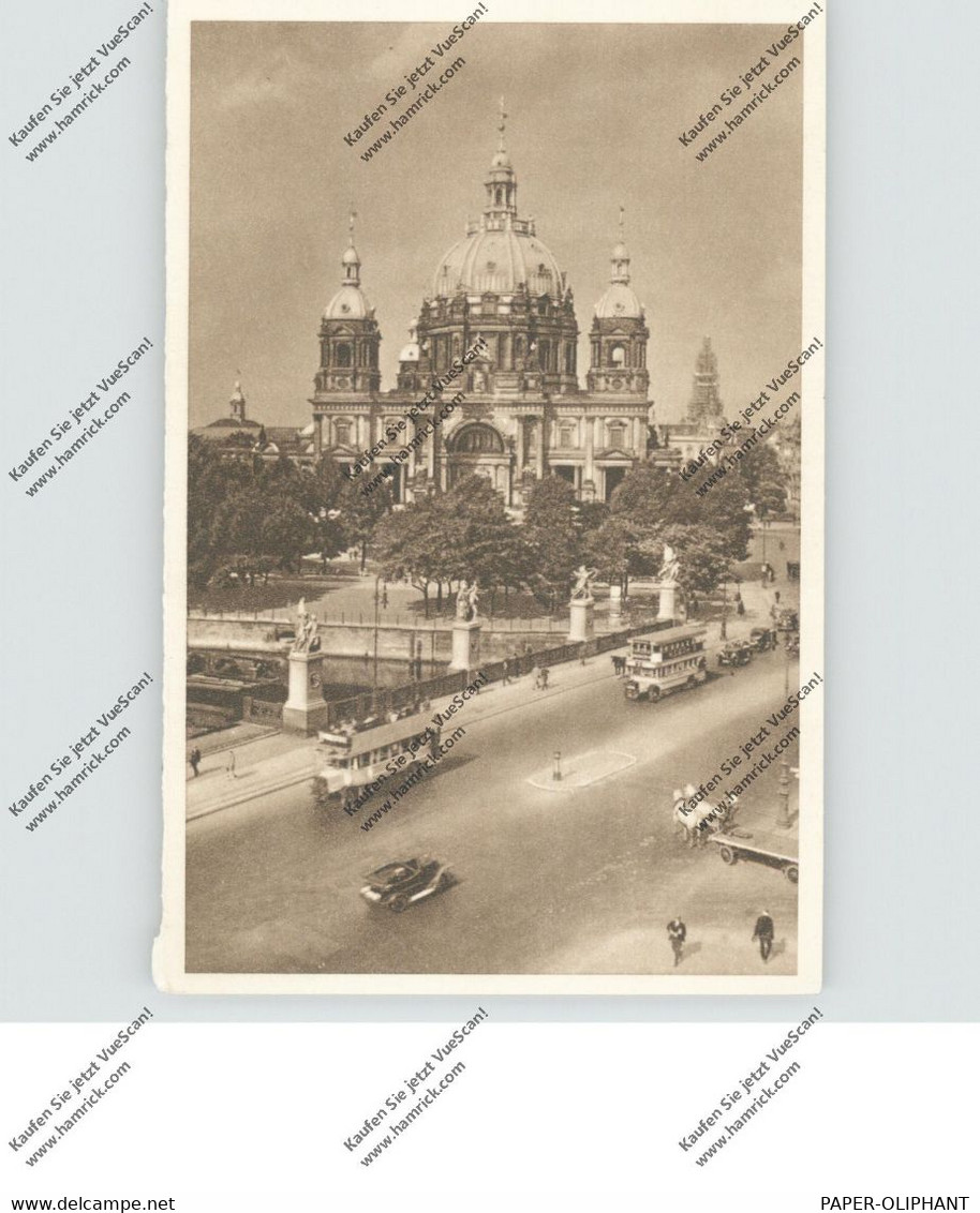 1000 BERLIN, Berliner Dom, Omnibusse, Pferdefuhrwerk, WHW 1934 / 35 - Mitte