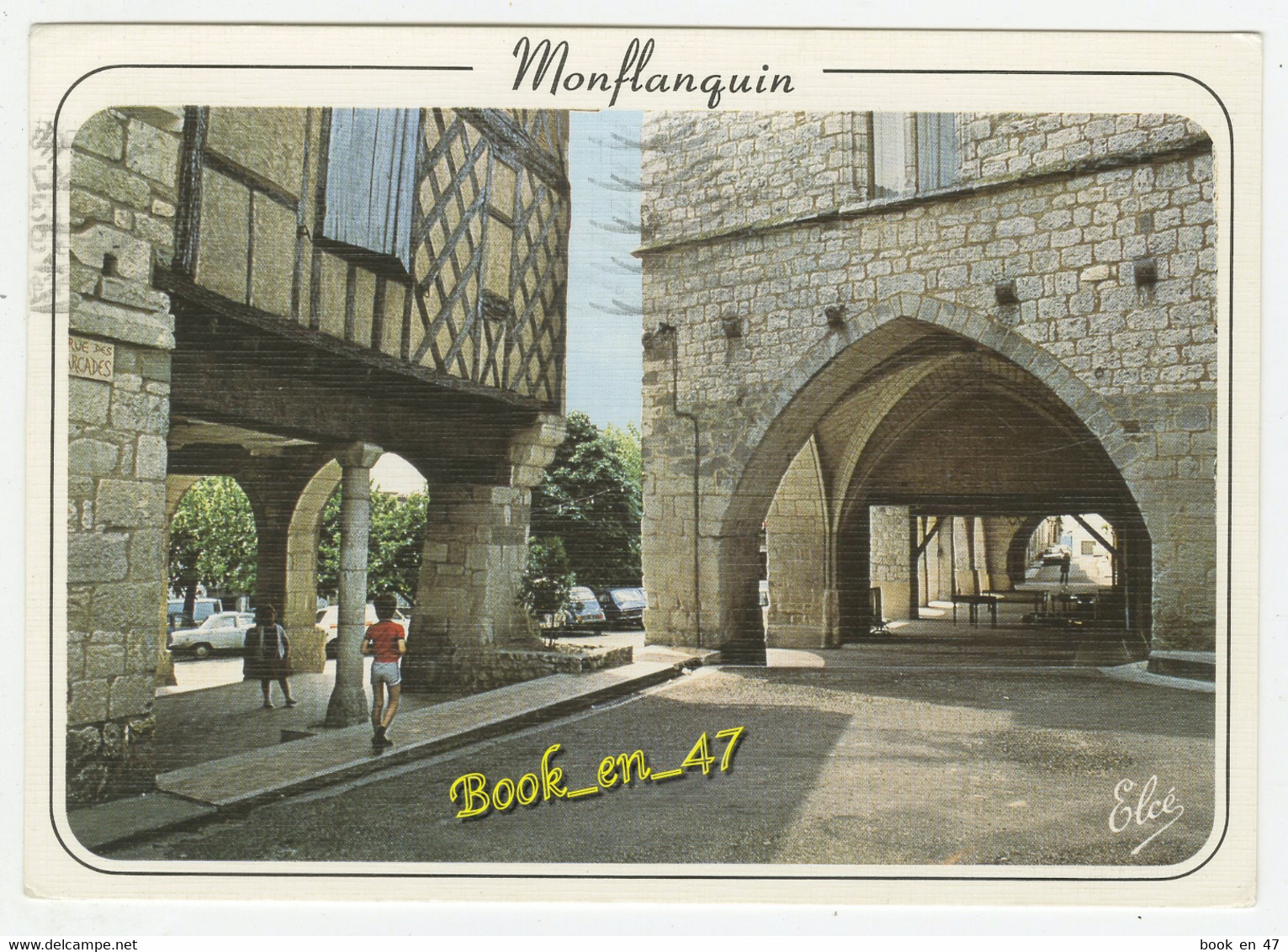 {60612} 47 Lot Et Garonne Monflanquin , Les Arcades ; Animée - Monflanquin