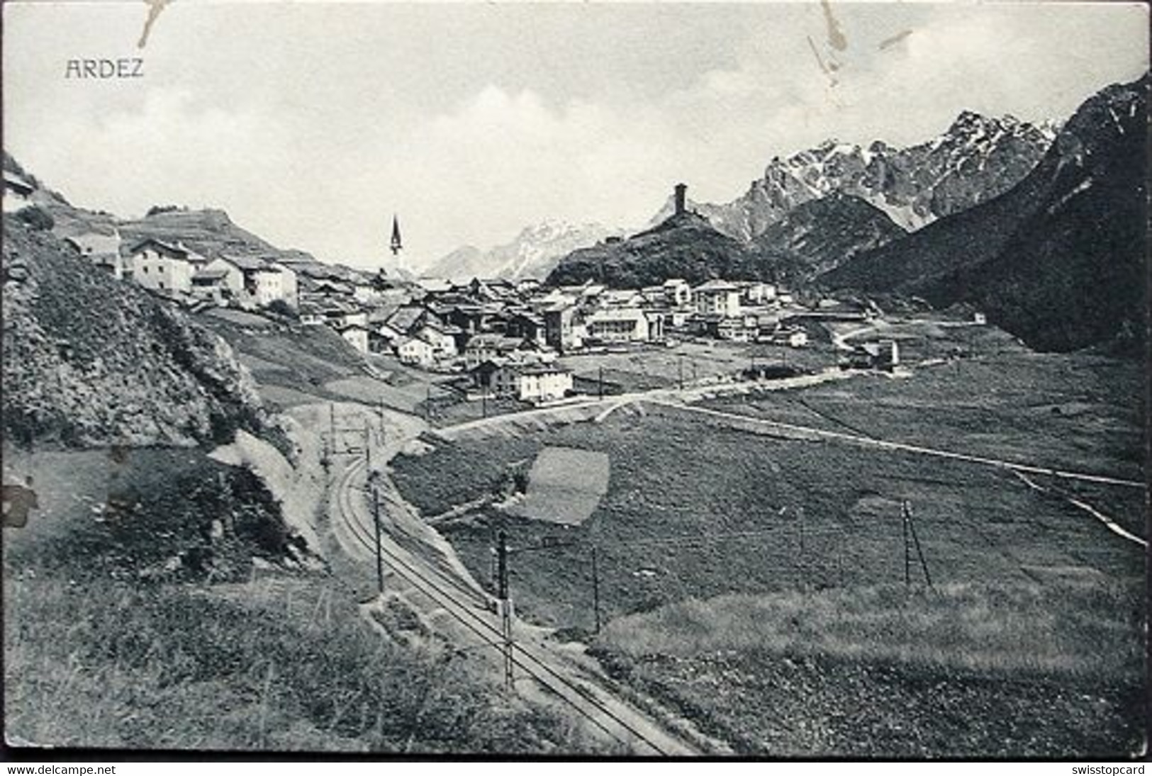 ARDEZ Bahnlinie Rhätische Bahn - Ardez