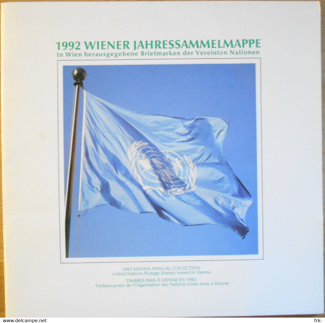 Nazioni Unite Folder Vienna 1992 - Postzegelboekjes