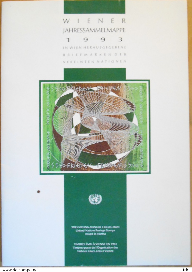 Nazioni Unite Folder Vienna 1993 - Markenheftchen